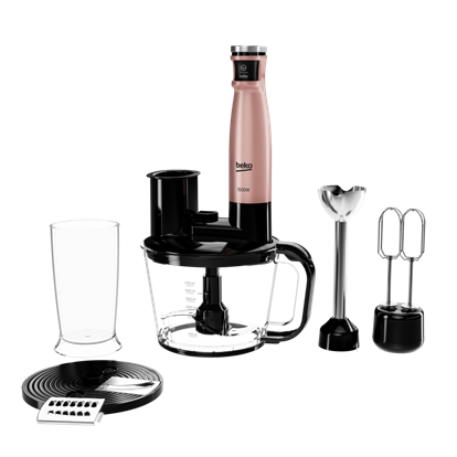 Beko Floral Rose Gold Mutfak Serisi 4'lü Set (BKK 2300 - RHB 5050 R - TM 5046 CR - CM 5964 R)